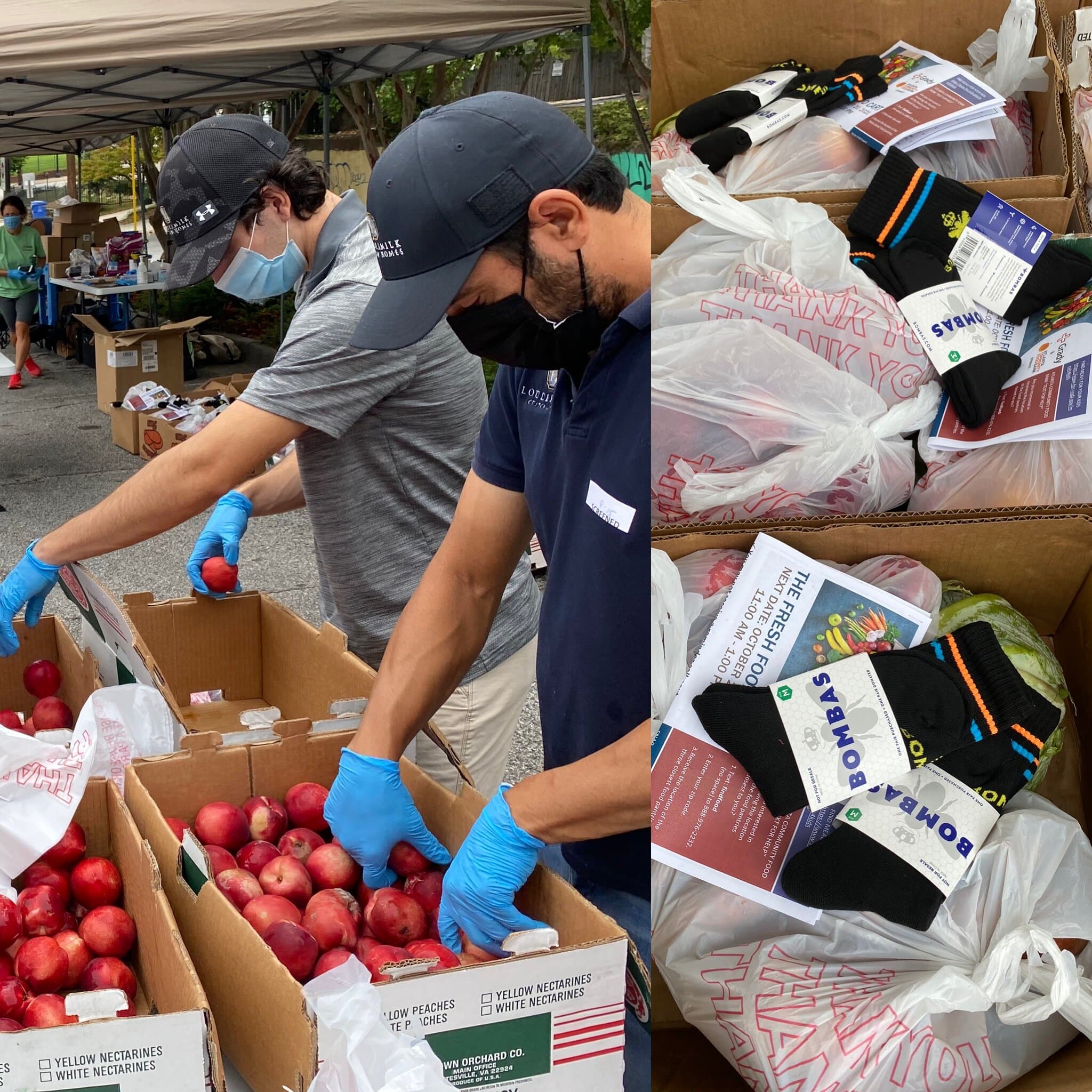 Loudermilk volunteers at the Grady Fresh Food Cart