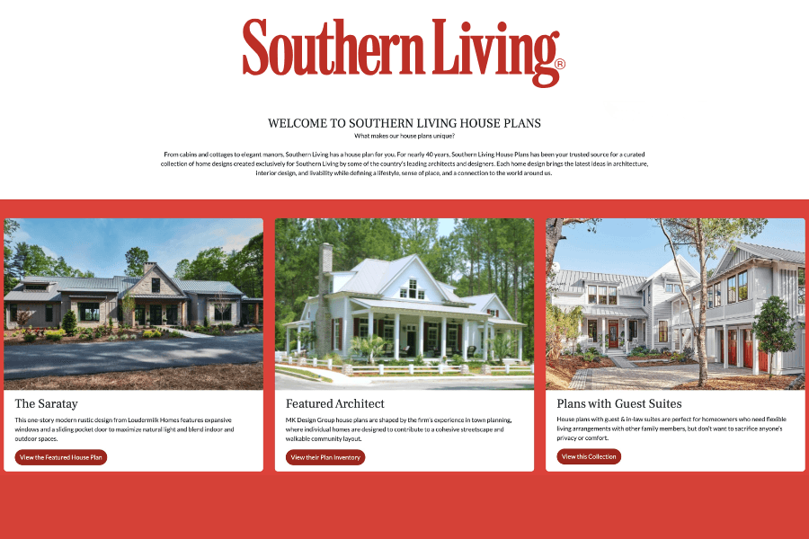 Saratay Falls Home Featured in Southern Living House Plans
